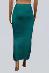 Hunter Green Shapewear Petticoat with Side Cut & Adjustable Drawstring Waist for Women