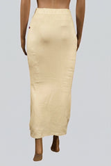 Soft Green Shapewear Petticoat with Side Cut, Stretch Fit Undergarment for Saree and Ethnic Wear