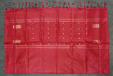 Vaazhai Naar (Banana Pith) Saree - Mustard & Red with Small Butta
