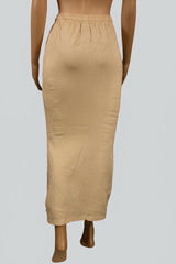 Beige 4 Way Lycra Shapewear Inskirt Slip Skirt for Women - Comfortable High Waist
