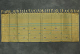 Peacock Blue Vaazhai Naar (Banana Pith) Saree with Zari Border and Butta