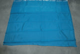 Pastel Blue Kubera Silk Saree with Kingfisher Pallu, Zari Border and Matching Blouse