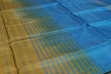 Royal Blue Vaazhai Naar (Banana Pith) Woven Saree with Small Butta Motifs