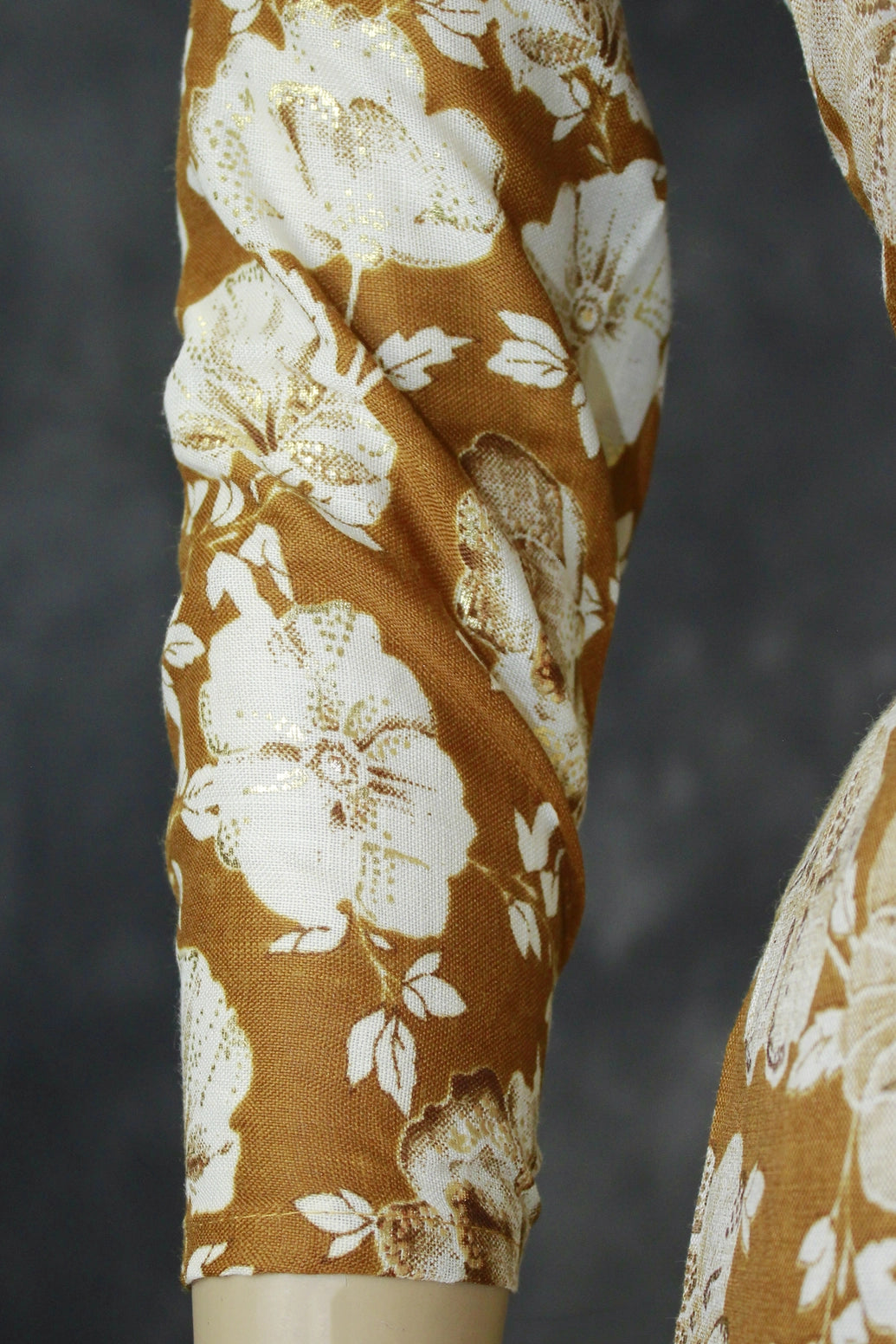 Golden Brown Cotton Kurta Set with Pant