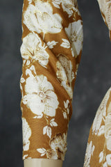 Golden Brown Cotton Kurta Set with Pant