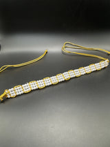 Gold-Tone Pearl Hip Belt with Layered Imitation Pearls – Traditional Adjustable Waist Chain Jewelry JCS Fashions