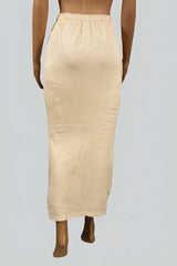 Cream 4-Way Lycra Shapewear Inskirt for Women, High Support Slimming Skirt for Daily and Party Wear