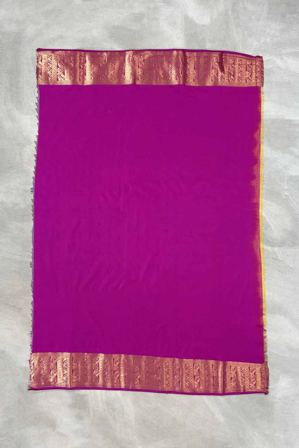 Pink Korvai Soft Silk Saree with Gold Zari Buttas and Floral Border