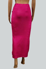 Rani Pink 4 Way Lycra Shapewear Inskirt with Side Slit and Drawstring Waist for Women