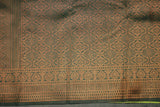 Mustard Kubera Pattu Saree with Big Zari Border and Peacock Motif, Semi Silk Saree with Blouse