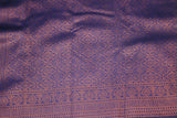 Green Kubera Pattu Semi Silk Saree with Big Peacock Motif & Big Zari Border, Includes Blouse