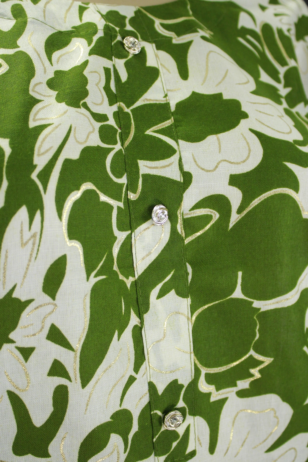 Green Floral Cotton 2-Piece Kurta Set with Elastic Waist Pant - Traditional Indian Kurti - Comfortable Everyday Wear