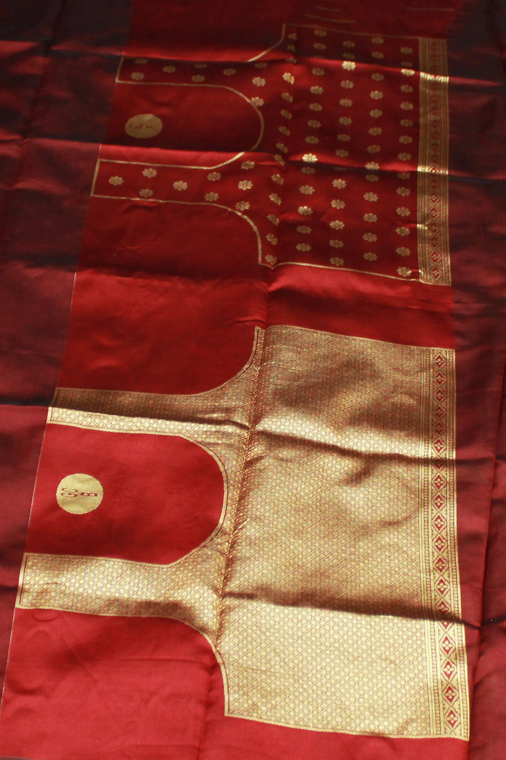 Maroon Paithani Pure Silk Saree Peacock Pallu Zari Woven Design Border With Butti