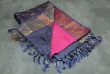 Pink Vaazhai Naar (Banana Pith) Saree with Gold Zari Border and Butta