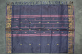 Vaazhai Naar (Banana Pith) Saree with Zari Border and Butta - Dark Peach