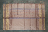 Banana pith/ Vaazhai naar saree with beautiful Zari border, Comes with full body small butta,  
No blouse piece