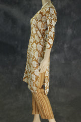 Golden Brown Cotton Kurta Set with Pant