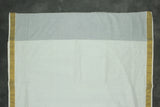 White Kerala Cotton Saree with Gold Zari Border and Peacock Embroidery | Blouse Piece
