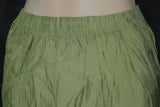 Olive Green Roman Silk 3-Piece Kurti Set with Beads & Aari Work and Digital Jacquard Dupatta