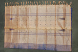 Peach Vaazhai Naar (Banana Pith) Borderless Saree with Small Butta and Full Body Design