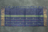Light Green Vaazhai Naar Saree with Zari Design Border and Small Butta - Includes Blouse Piece