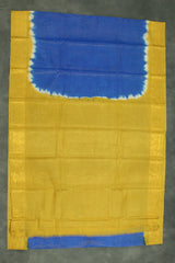 Blue Sungudi Cotton Saree with Diamond-Line Zari Pattern and Gold-Tone Border Saree JCS Fashions