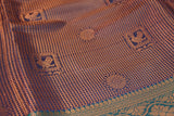 Deep Violet Bridal Kuber Pattu Saree with Full Body Zari Work and Contrast Border
