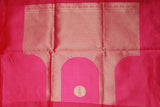 Magenta Pink Paithani Pure Silk Saree with Zari Woven Peacock Pallu and Design Border