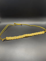 Gold-Tone Pearl Hip Belt with Layered Imitation Pearls – Traditional Adjustable Waist Chain Jewelry JCS Fashions