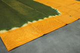 Mehendi Green Sungudi Cotton Saree with Gold Zari Border and Vaira Oosi Pattern Saree JCS Fashions