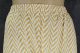 Yellow Cotton Kurta Set with Printed Design