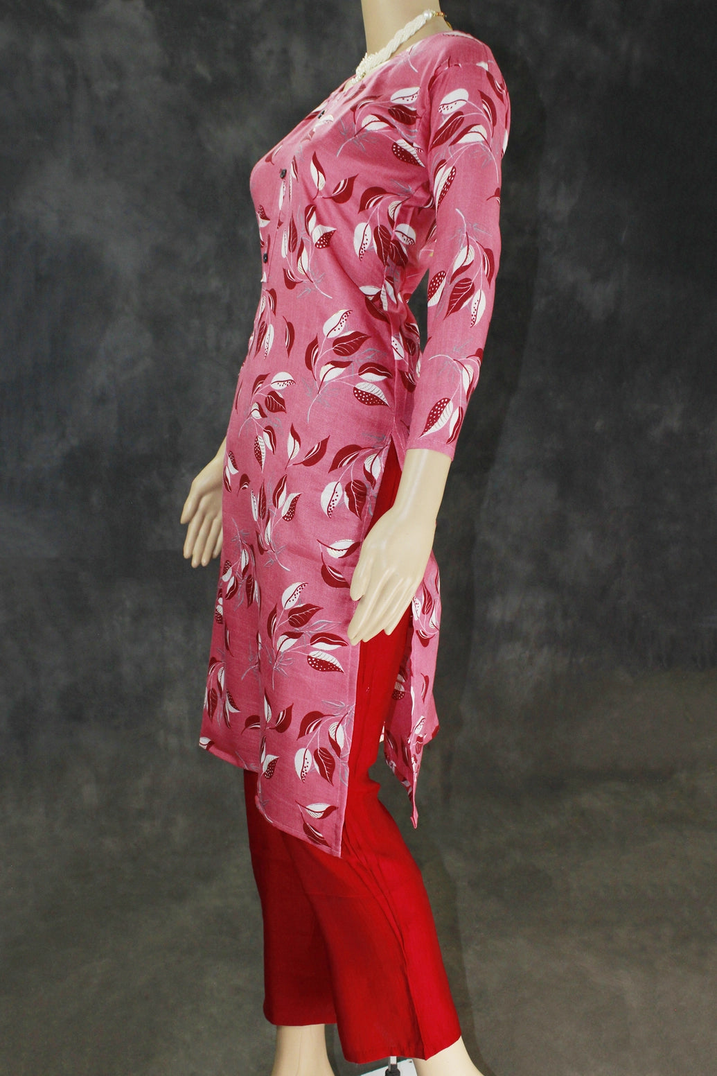 Elegant Amaranth Pink Cotton Kurta Set for Women