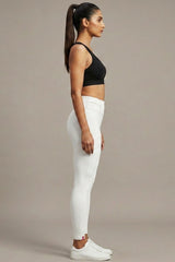 JCSFashions Ultra-Soft Ankle-Length Lycra Leggings with Belt-Fit - AI Model Photo 2