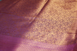 Blue Bridal Kubera Pattu Saree with Grand Pallu Zari Work and Zari Border, Comes with Blouse