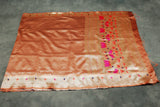 Paithani Tissue Fabric Saree, Full body weaving zari work, saree comes with blouse