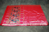 Dark Pink Paithani Tissue Fabric Saree with Zari Weaving and Blouse