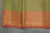Mehendi Green Bridal Pattu Saree with Full Body Zari Work and Traditional Border