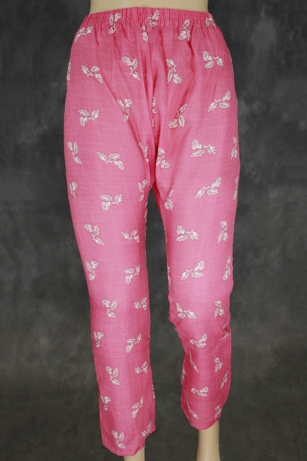 Cotton Pink Kurta Set with Floral Design for Women