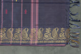 Vaazhai Naar (Banana Pith) Saree with Traditional Zari Border and Small Butta