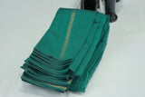 Green Silk Cotton Saree with Zari Border and Running Blouse