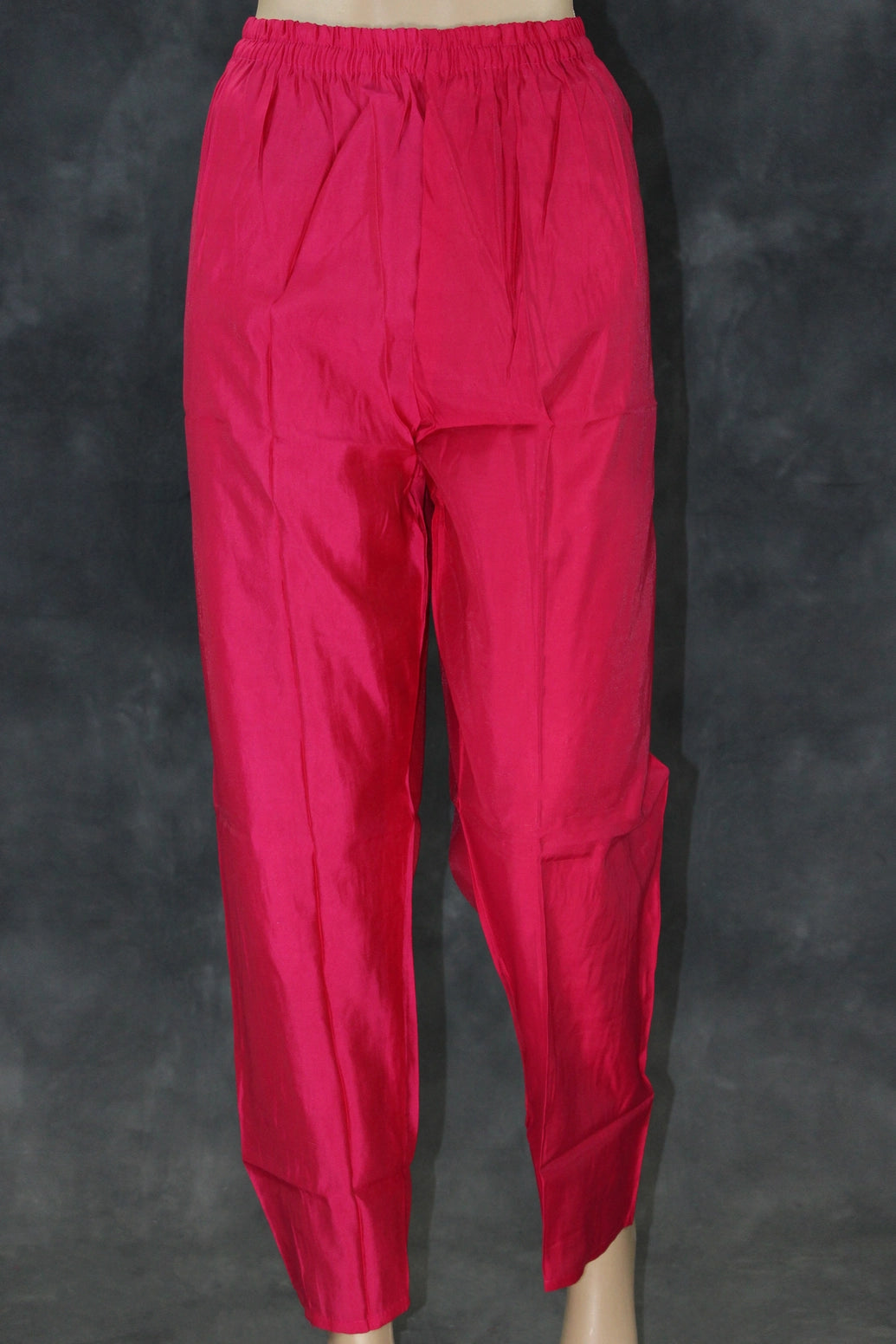 Roman Silk Pink Embroidered 3-Piece Salwar Suit with Organza Dupatta and Elastic Pants Kurti JCS Fashions