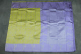 Pastel Yellow Kubera Silk Pattu Saree with Zari Border and Bird Design, Includes Blouse