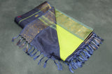Light Green Vaazhai Naar Saree with Zari Design Border and Small Butta - Includes Blouse Piece