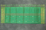 Purple & Green Banana Pith (Vaazhai Naar) Saree with Zari Border and All-over Butta