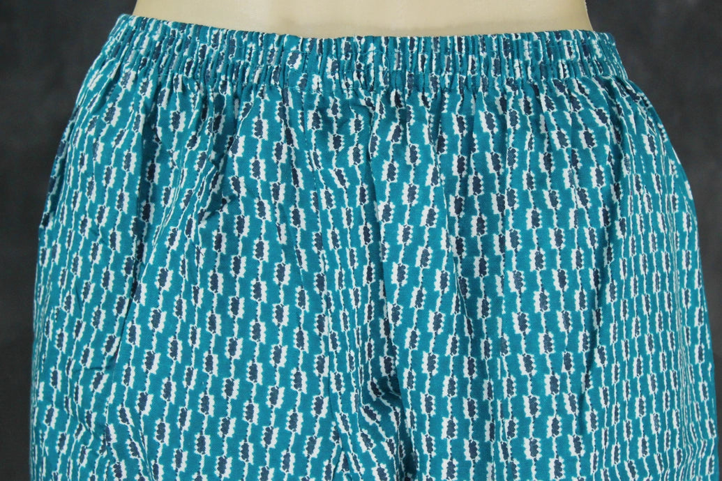 Cotton Blue 2 Piece Kurta Set with Beautiful Printed Design