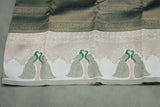 Dark Green Kubera Silk Saree with Peacock Border and Blouse, Semi Silk Traditional Wear