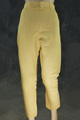 Light Beige Organza Kurti Salwar Suit Set with Khatli Work, Beads & Sequins, Roman Silk Bottom and Border Dupatta