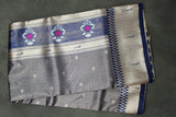 Paithani Tissue Fabric Saree, Full body weaving zari work, saree comes with blouse