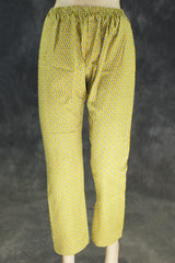 Olive Green Cotton Kurta Set with Pant - Traditional Ethnic Wear