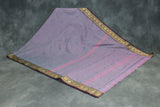 Pale Lavender Poly Cotton Saree with Woven Gold-Thread Border and Butta Motifs Saree JCS Fashions